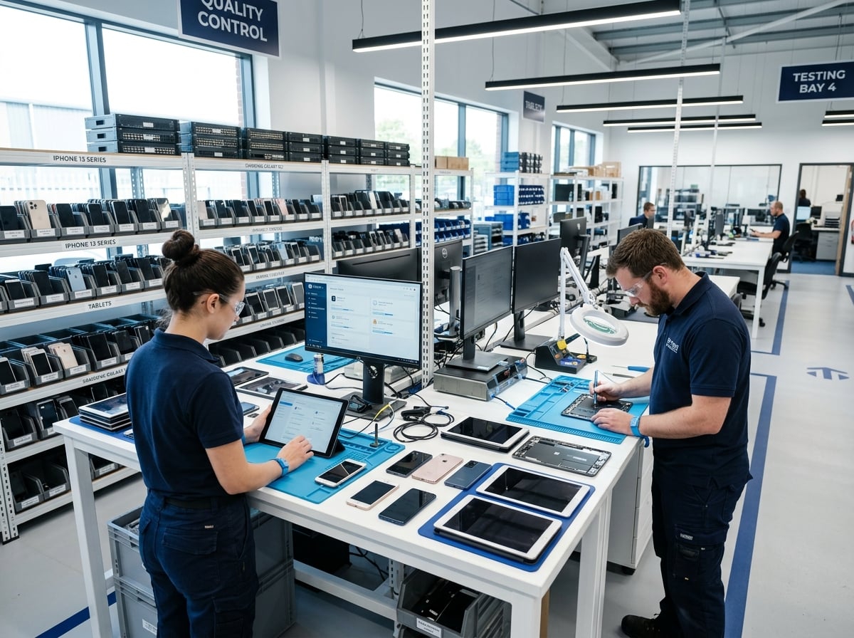 Picea Volume Workflow auf einem Tablet mit Operations-Dashboard